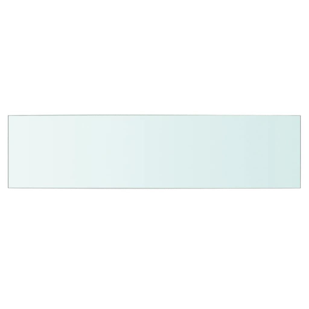 Wandschap transparant 90x12 cm glas