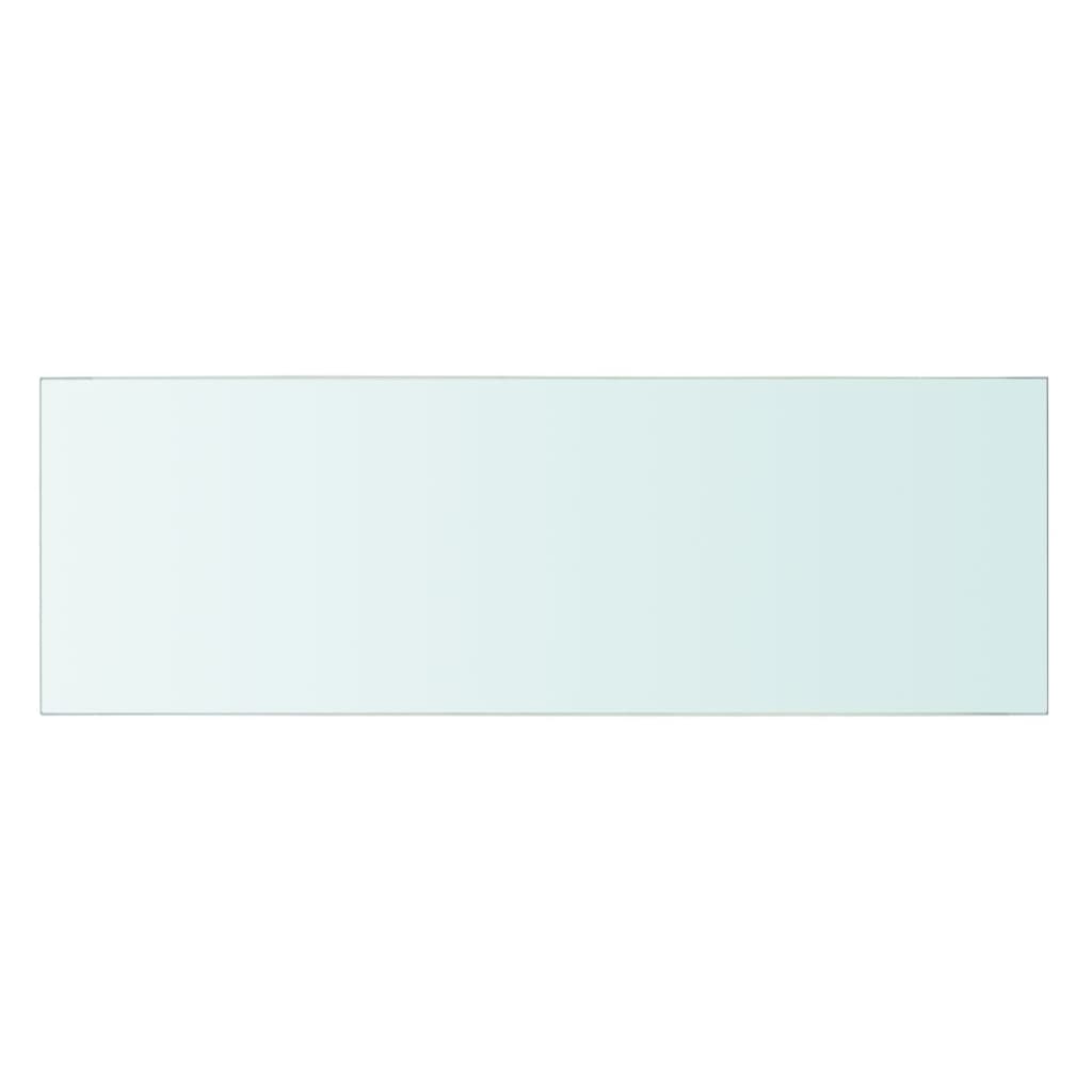 Wandschap transparant 90x12 cm glas