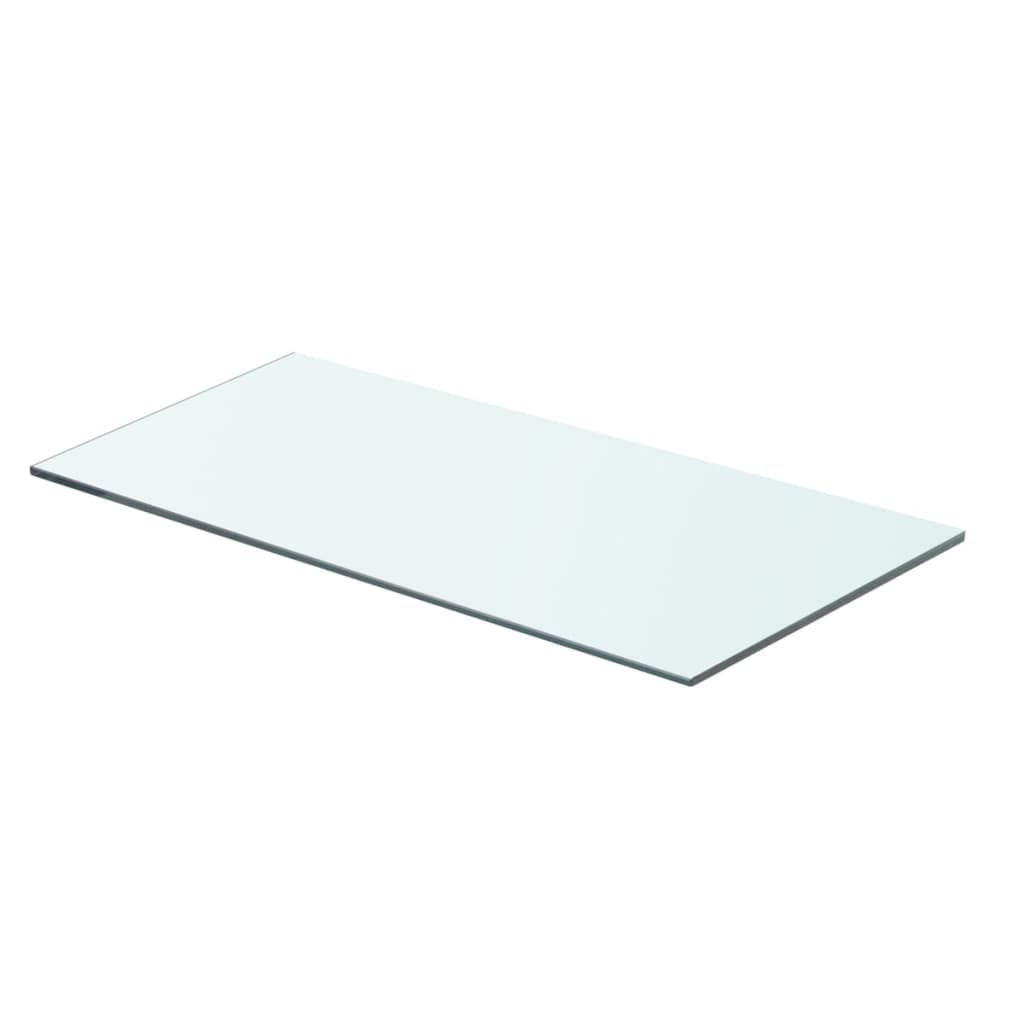 Wandschap transparant 90x12 cm glas