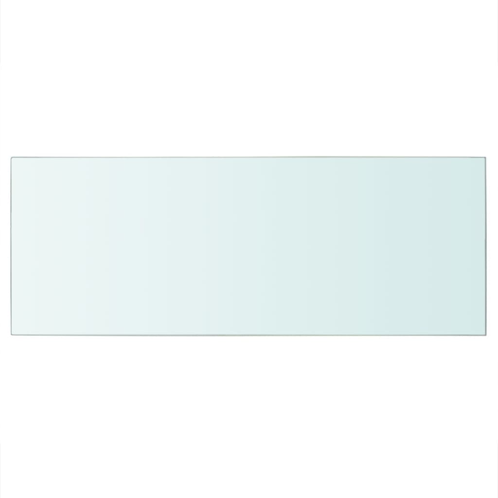 Wandschap transparant 90x12 cm glas