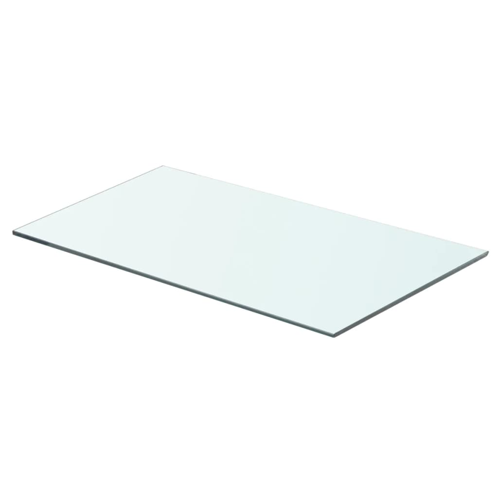 Wandschap transparant 90x12 cm glas