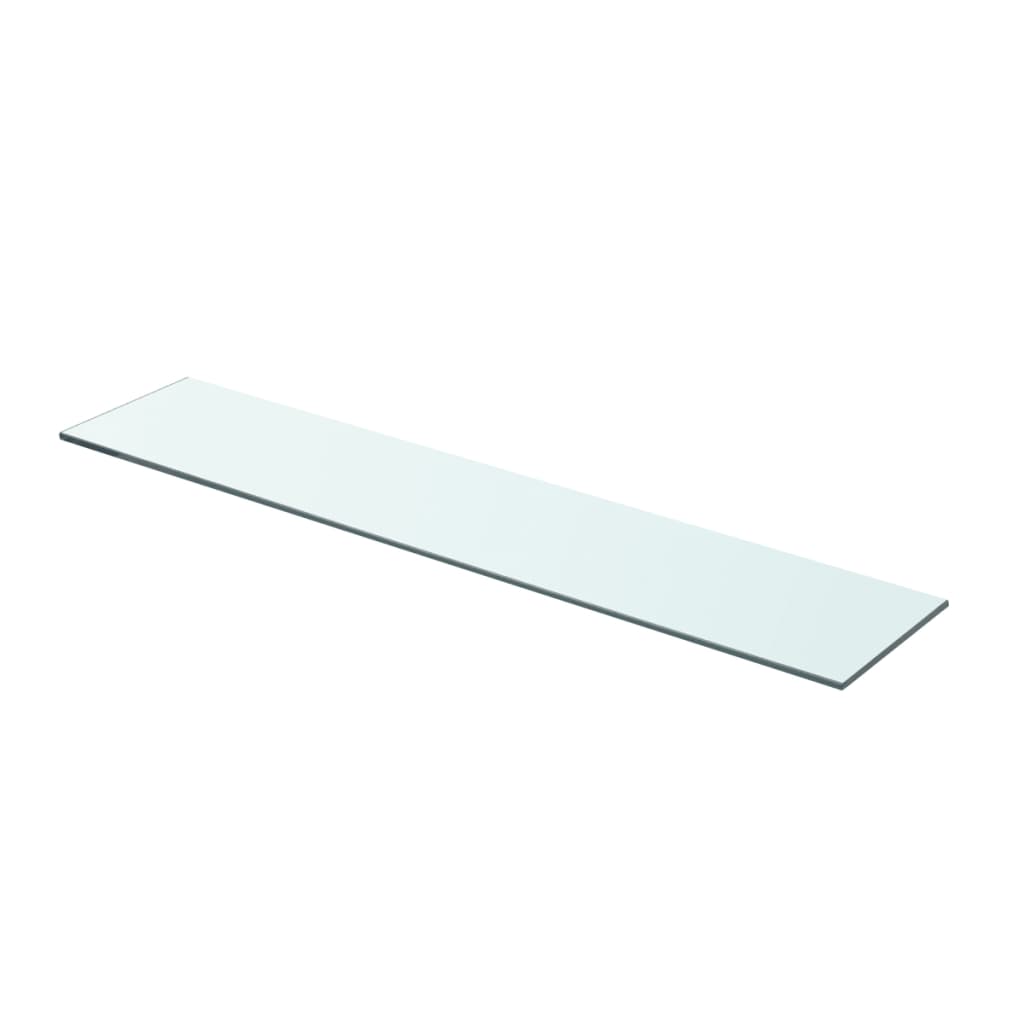 Wandschap transparant 90x12 cm glas