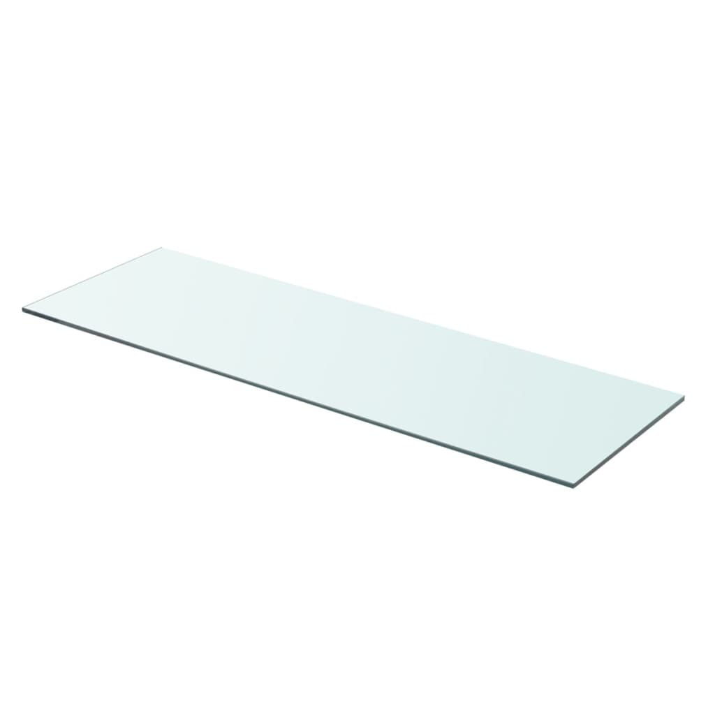 Wandschap transparant 90x12 cm glas