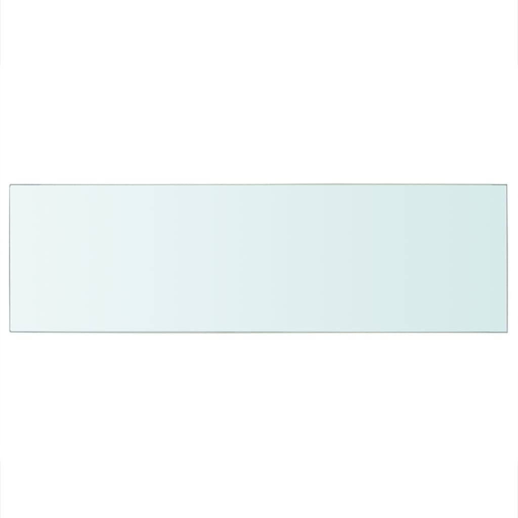 Wandschap transparant 90x12 cm glas