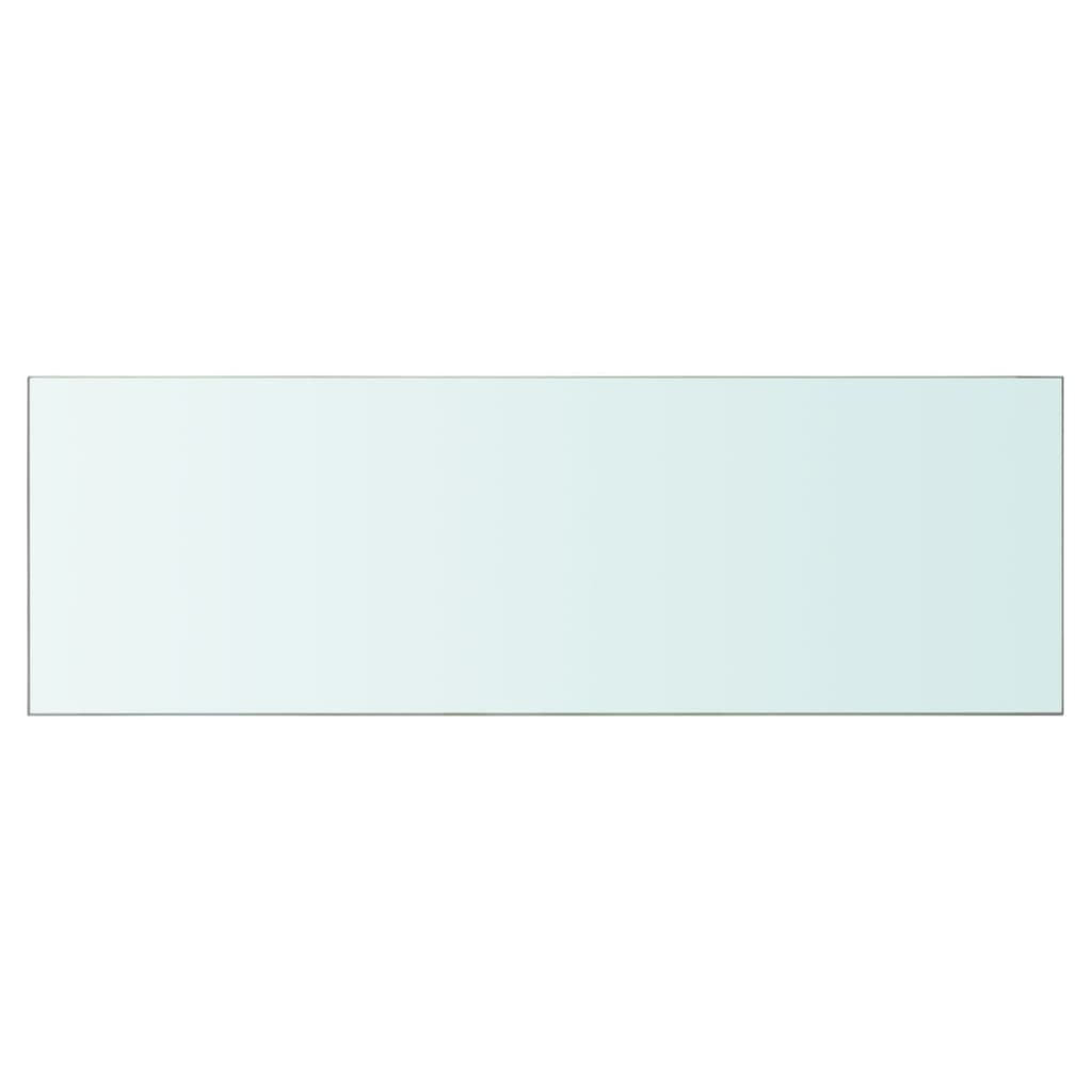 Wandschap transparant 90x12 cm glas