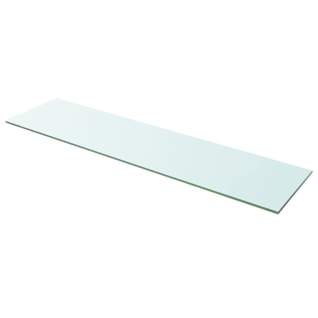 Wandschap transparant 90x12 cm glas