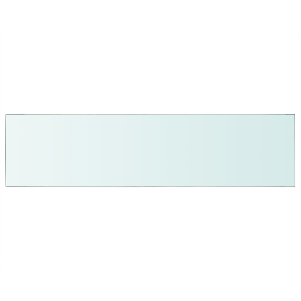 Wandschap transparant 90x12 cm glas