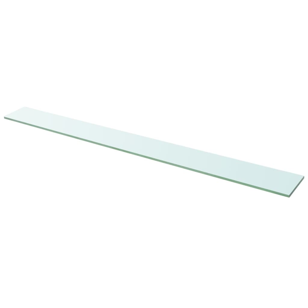 Wandschap transparant 90x12 cm glas