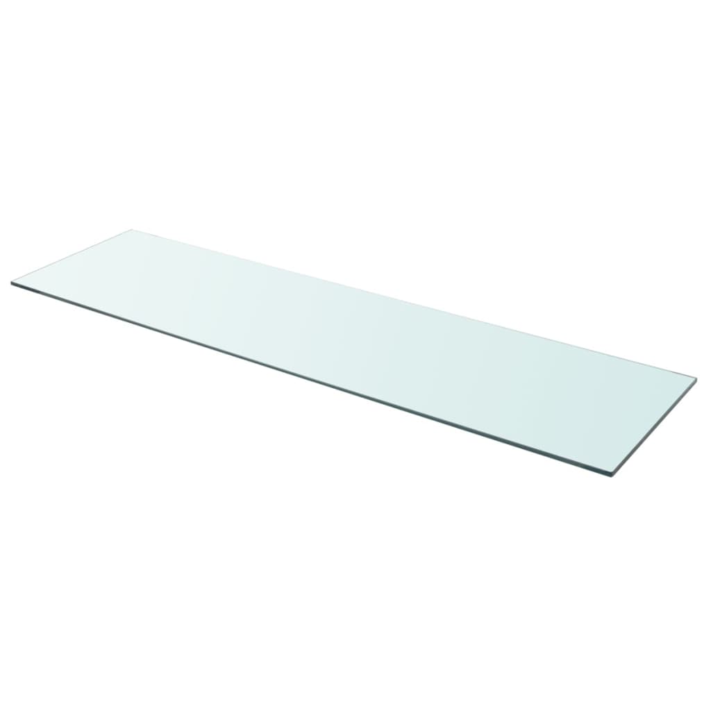 Wandschap transparant 90x12 cm glas