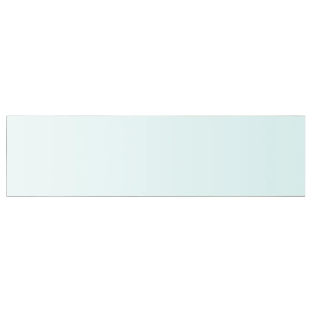 Wandschap transparant 90x12 cm glas