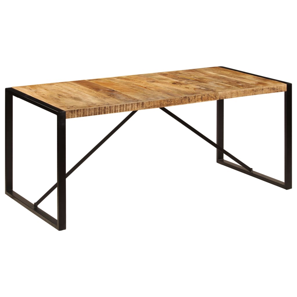 Eettafel 180 cm massief ruw mangohout