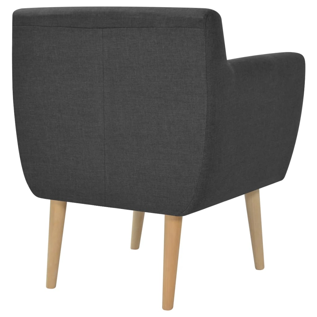 Fauteuil stof lichtgrijs