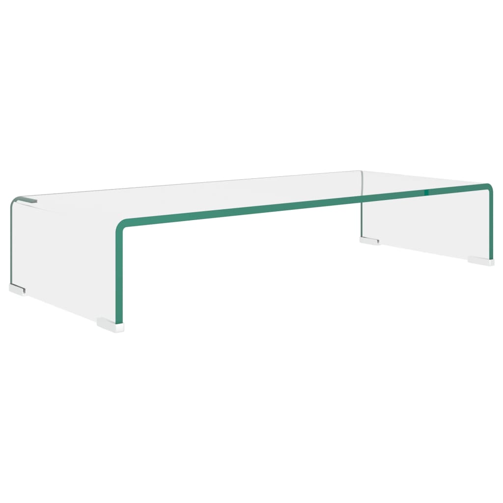 TV-meubel/monitorverhoger 120x30x13 cm glas