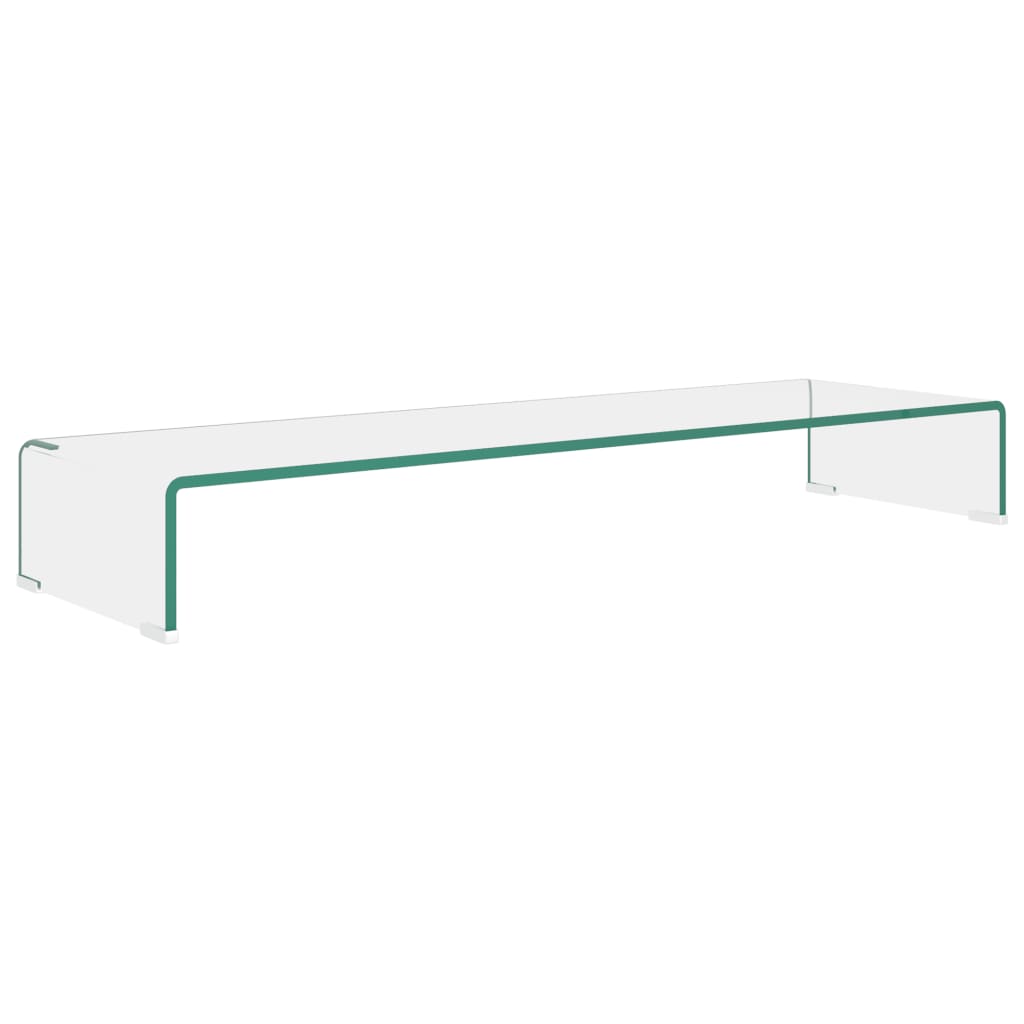 TV-meubel/monitorverhoger 120x30x13 cm glas