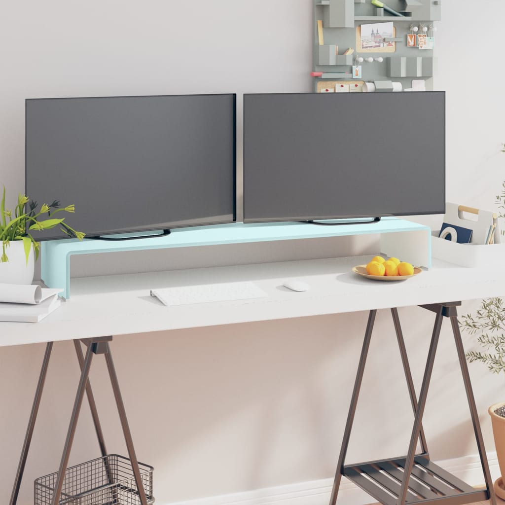 TV-meubel/monitorverhoger 120x30x13 cm glas