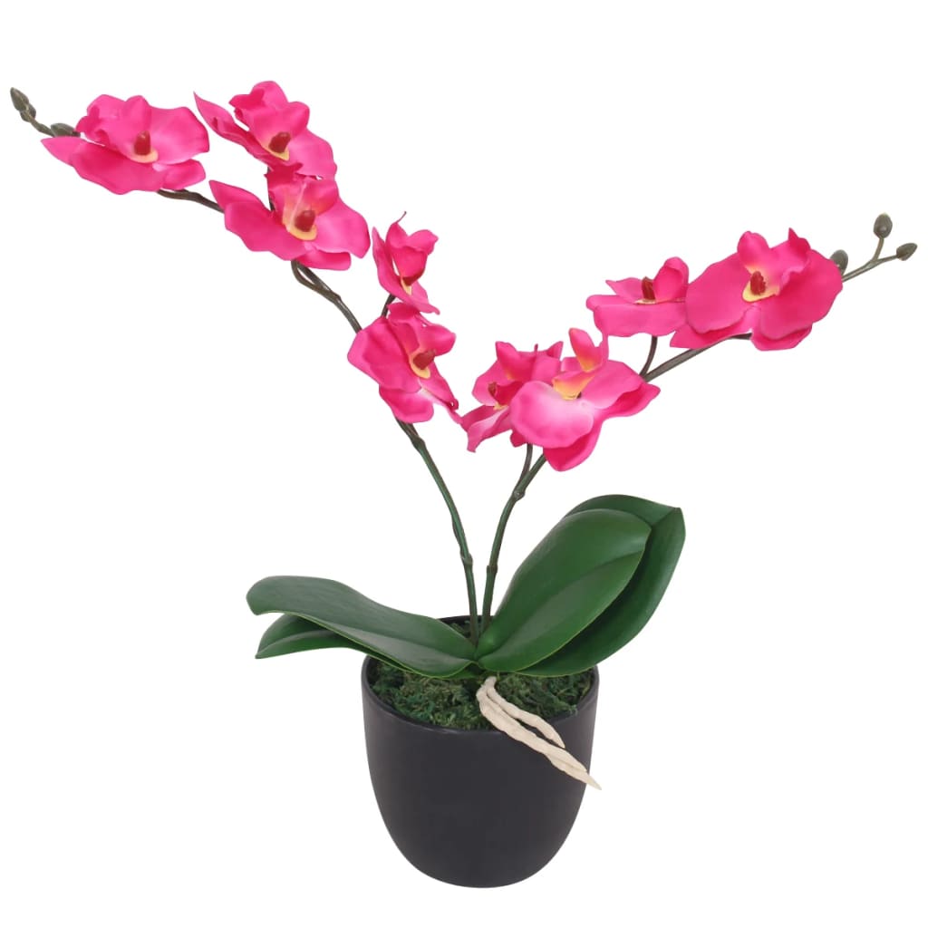 Kunstplant orchidee met pot 30 cm