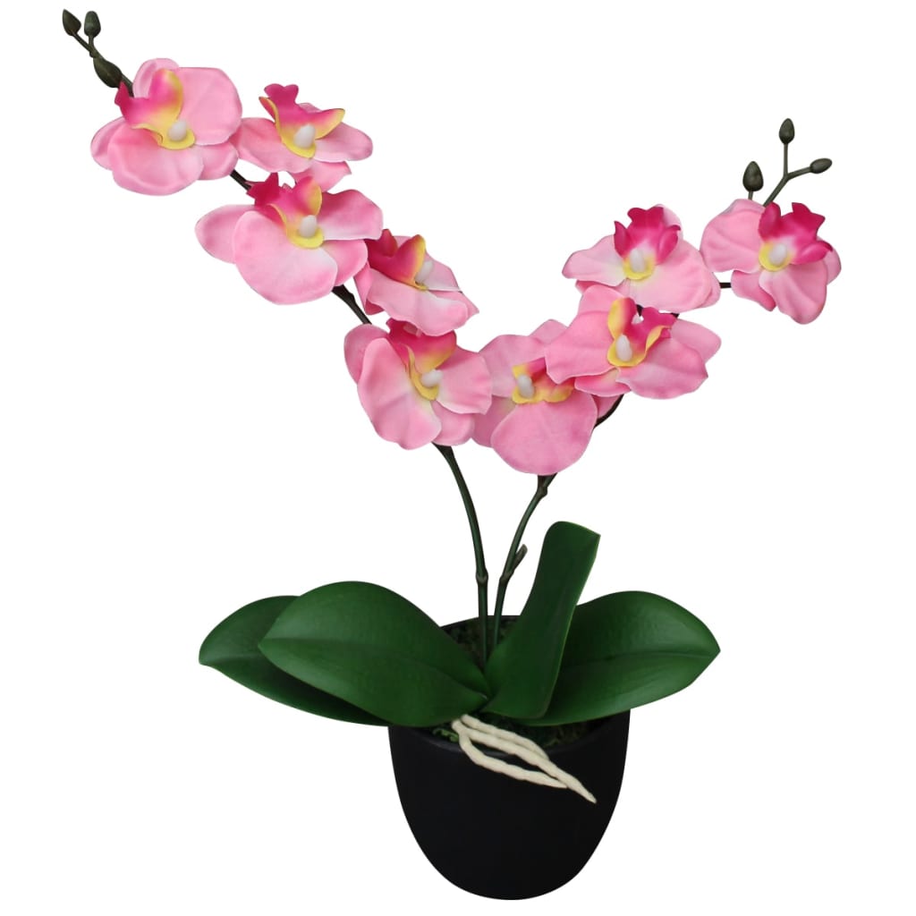 Kunstplant met pot orchidee 75 cm