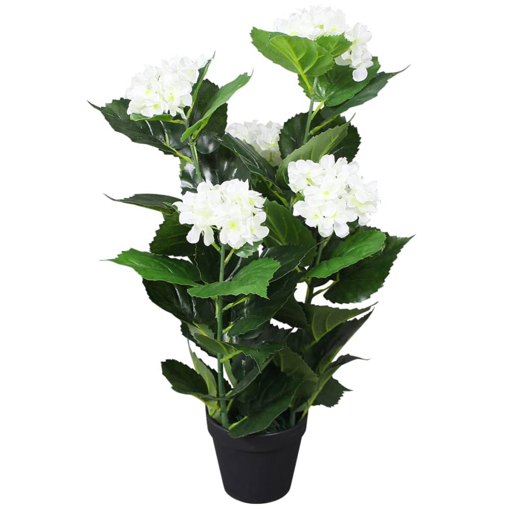 Kunst hortensia plant met pot 60 cm