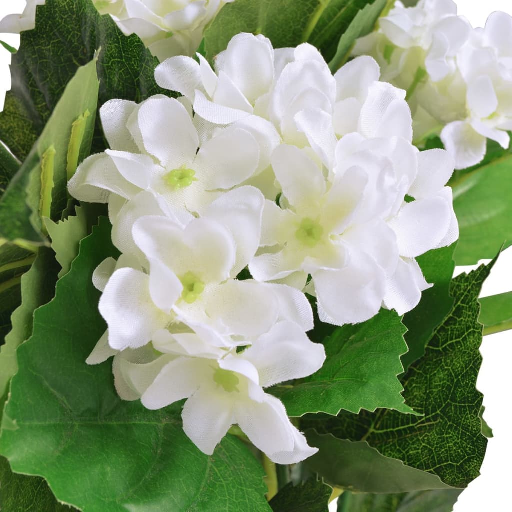 Kunst hortensia plant met pot 60 cm