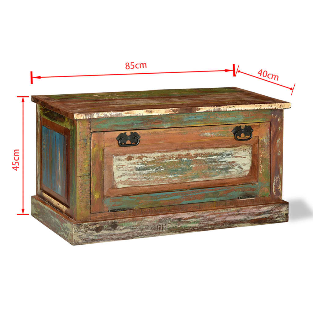 Schoenenopbergbank 85x40x45 cm massief acaciahout