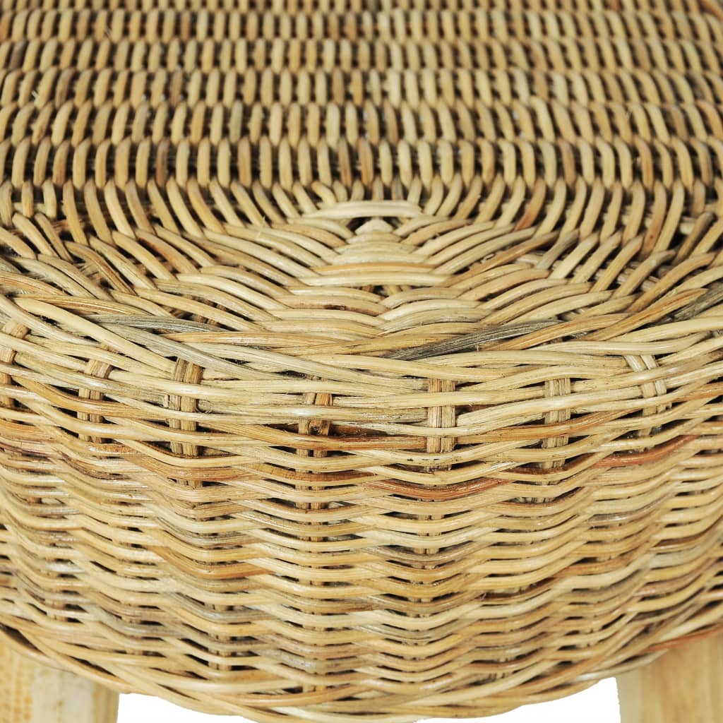 Halbankje 110x35x45 cm natuurlijk rattan