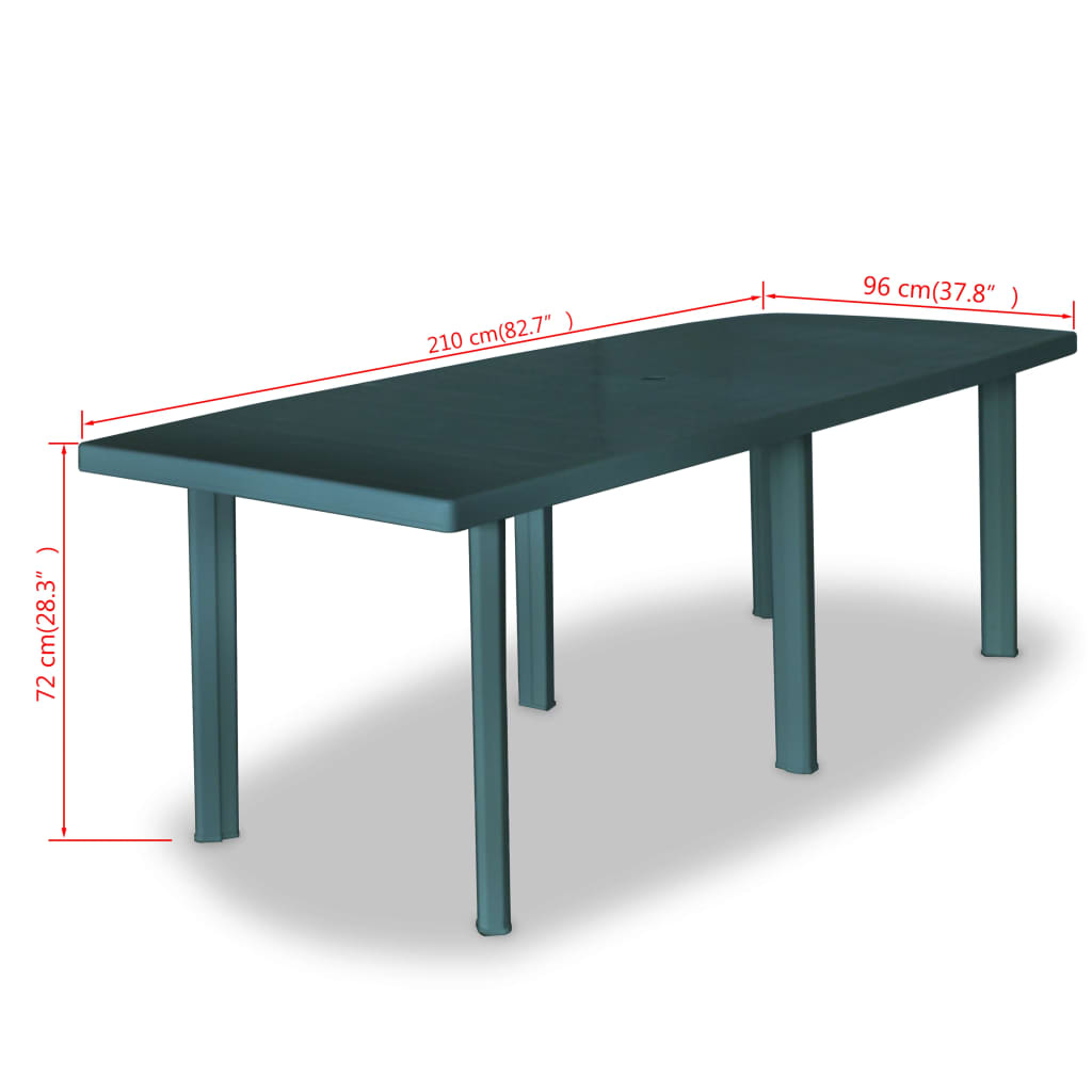 Tuintafel 126x76x72 cm kunststof