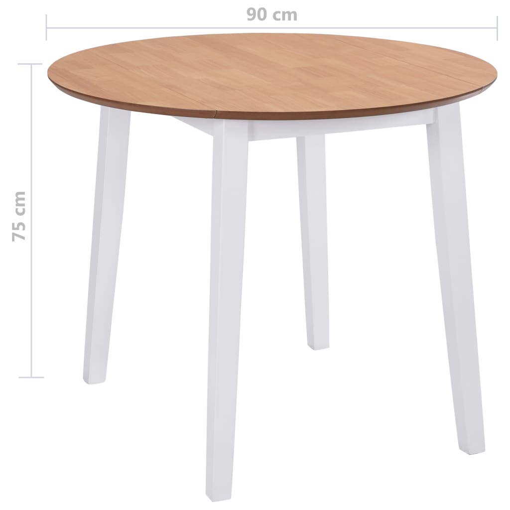 Eettafel inklapbaar rond MDF