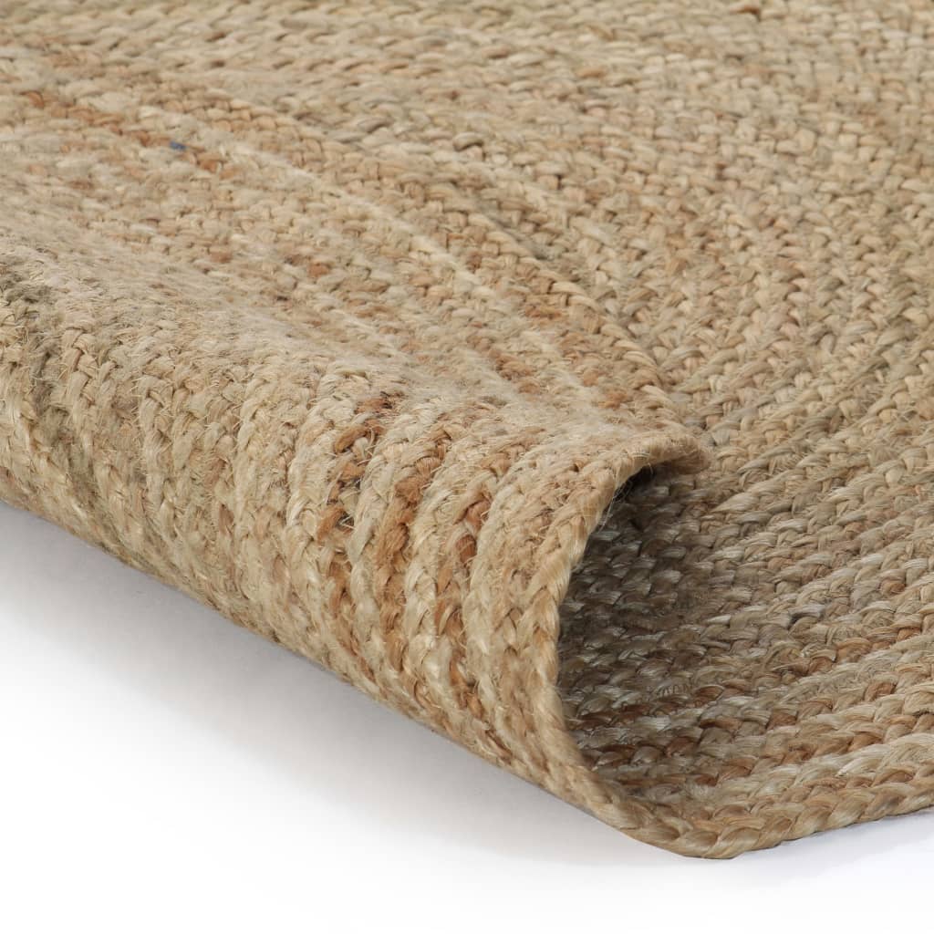 Tapijt rond 210 cm gevlochten jute