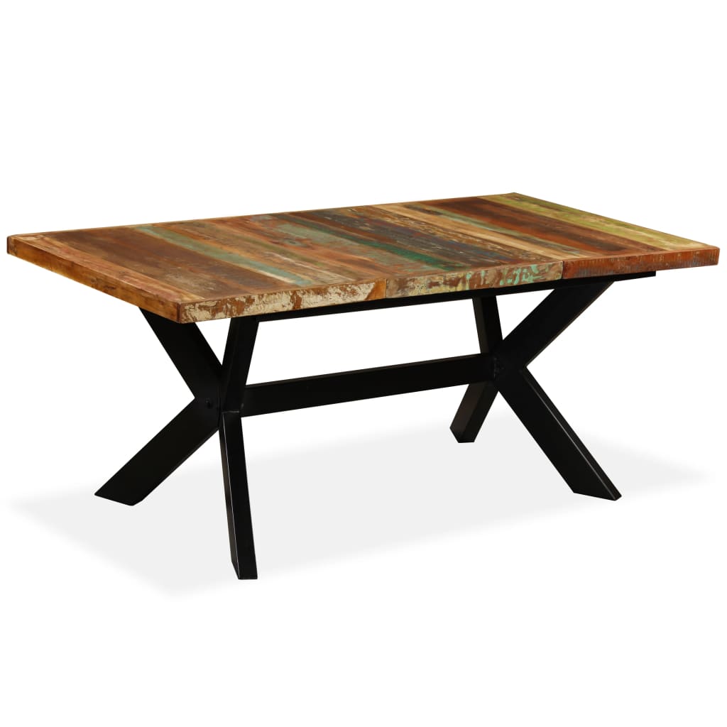 Eettafel 160x80x75 cm massief ruw mangohout