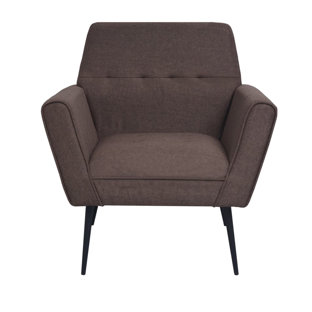 Fauteuil staal en stof