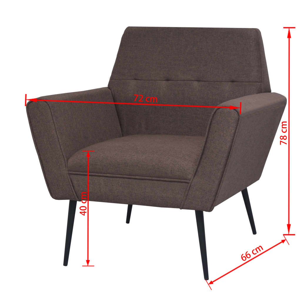 Fauteuil staal en stof