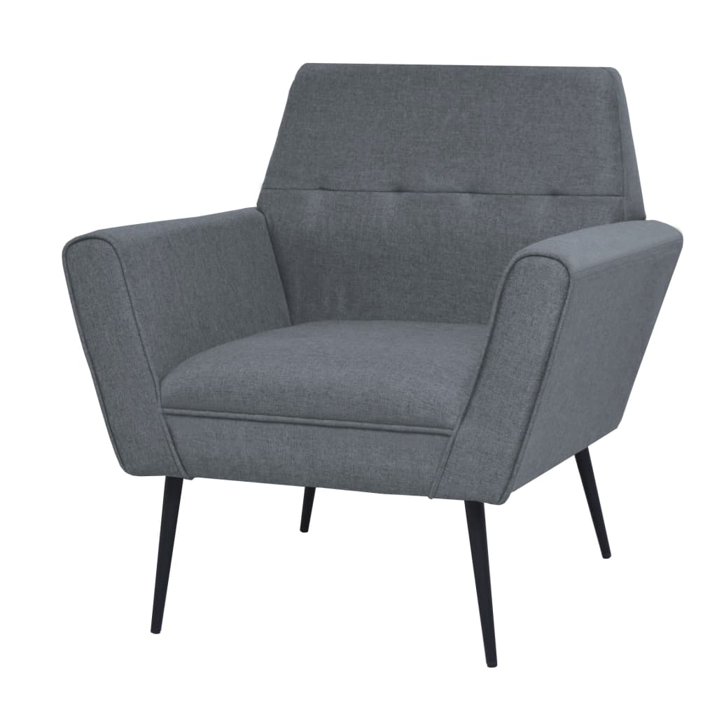 Fauteuil staal en stof