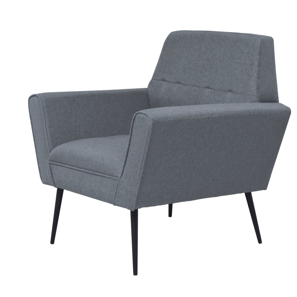 Fauteuil staal en stof