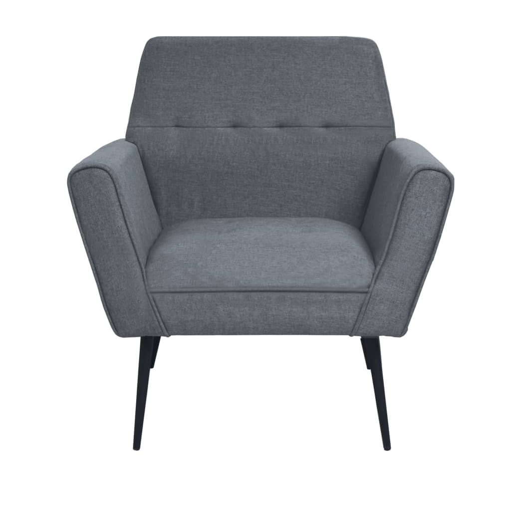 Fauteuil staal en stof