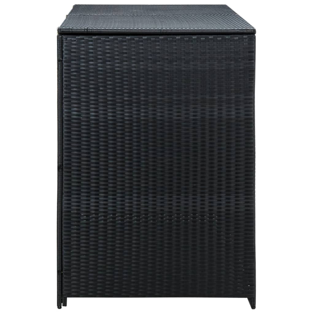 Containerberging dubbel 148x80x111 cm poly rattan