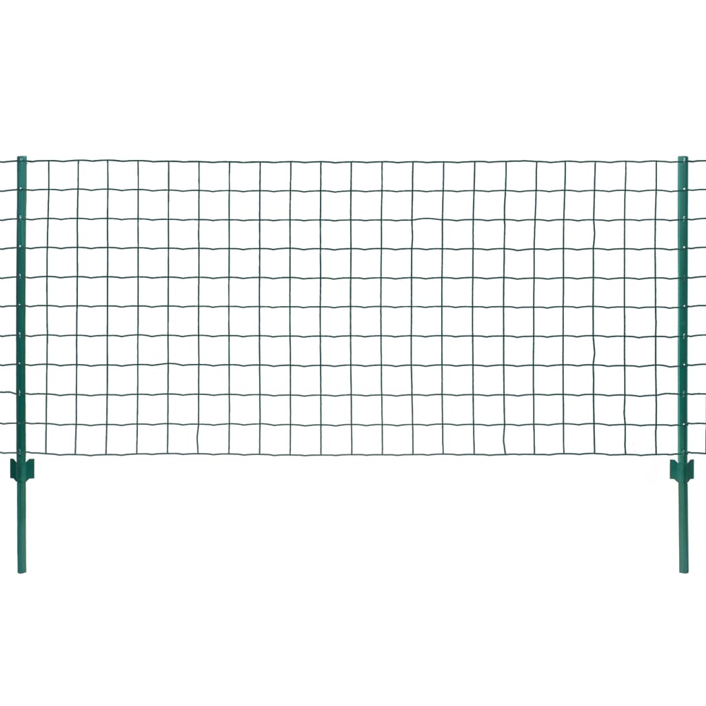 Euro hek 20x0,8 m staal groen