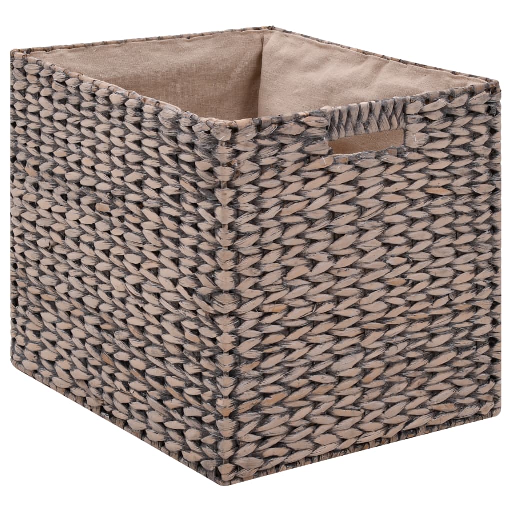 Bankje met 3 manden 105x40x42 cm zeegras bruin