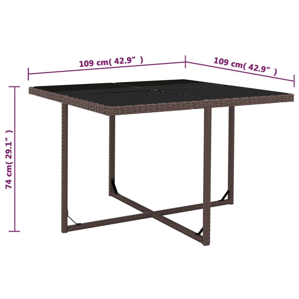 5-delige Tuinset met kussens poly rattan