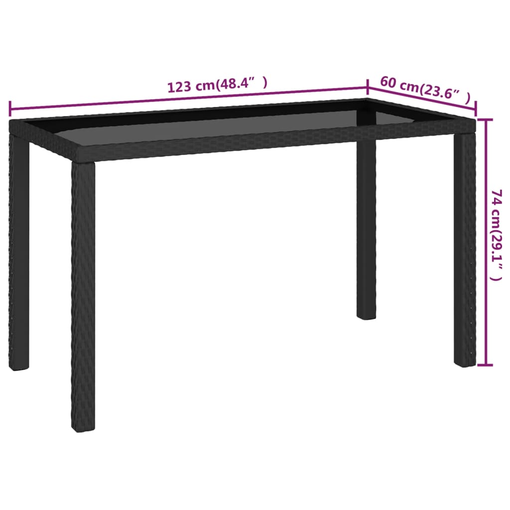 6-delige Tuinset met kussens poly rattan