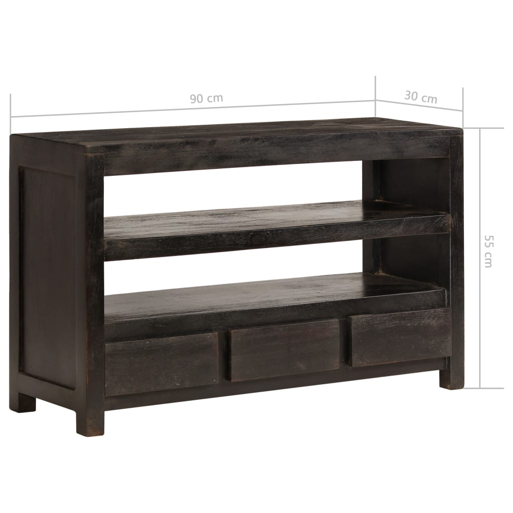 Tv-meubel 90x30x55 cm massief acaciahout