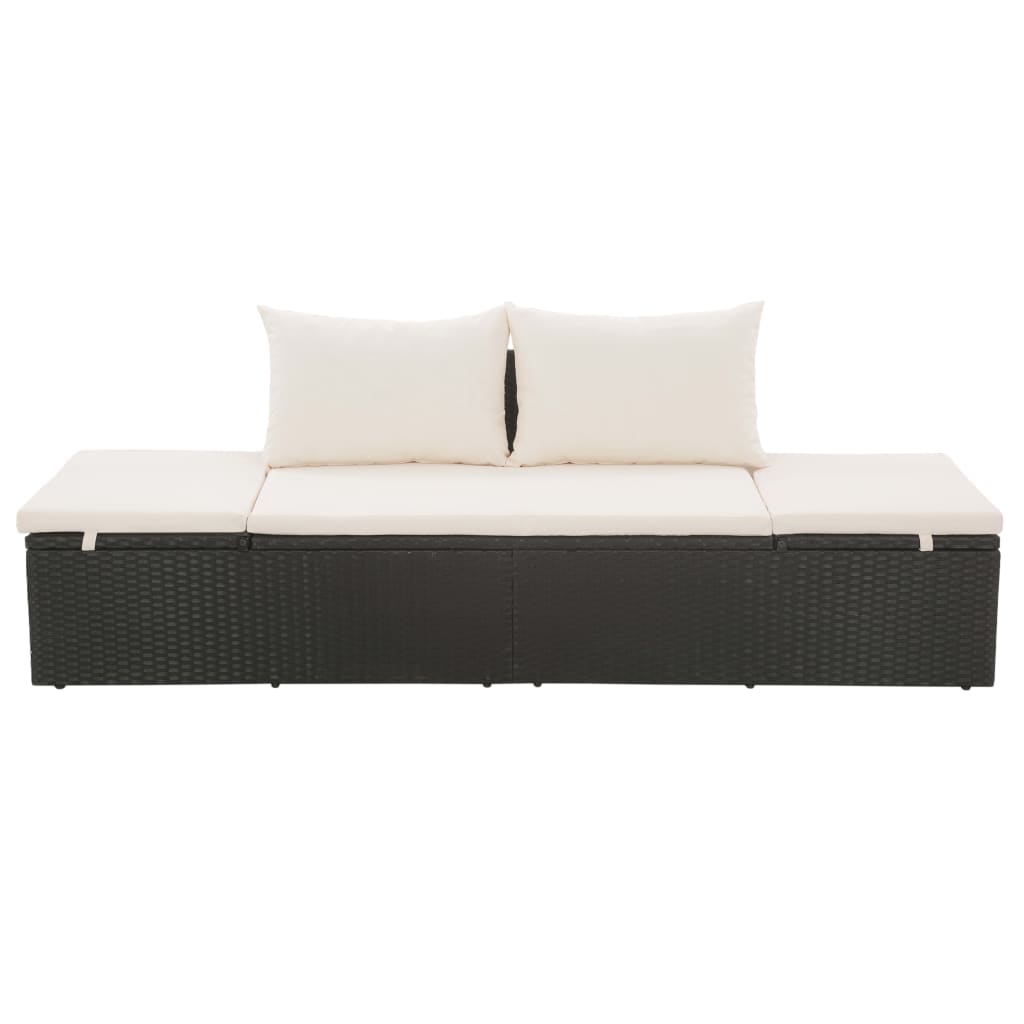 Tuinbed 195x60 cm poly rattan