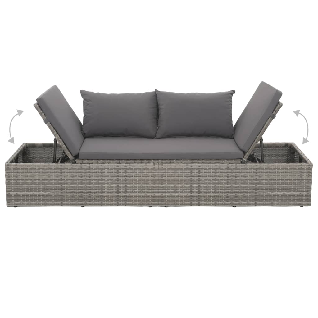 Tuinbed 195x60 cm poly rattan