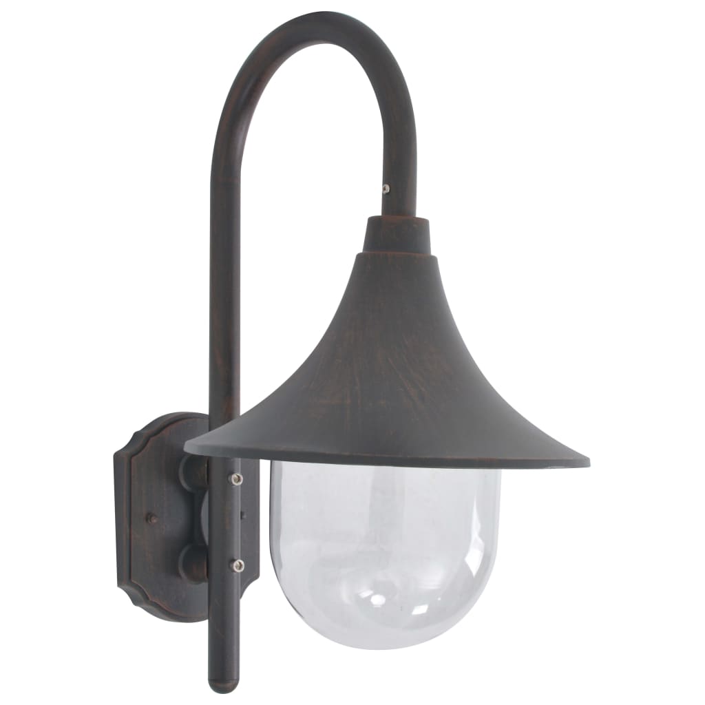 Tuin wandlamp E27 42 cm aluminium