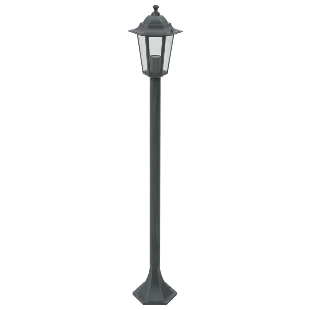 Paalverlichting voor tuin E27 110 cm aluminium 6 st