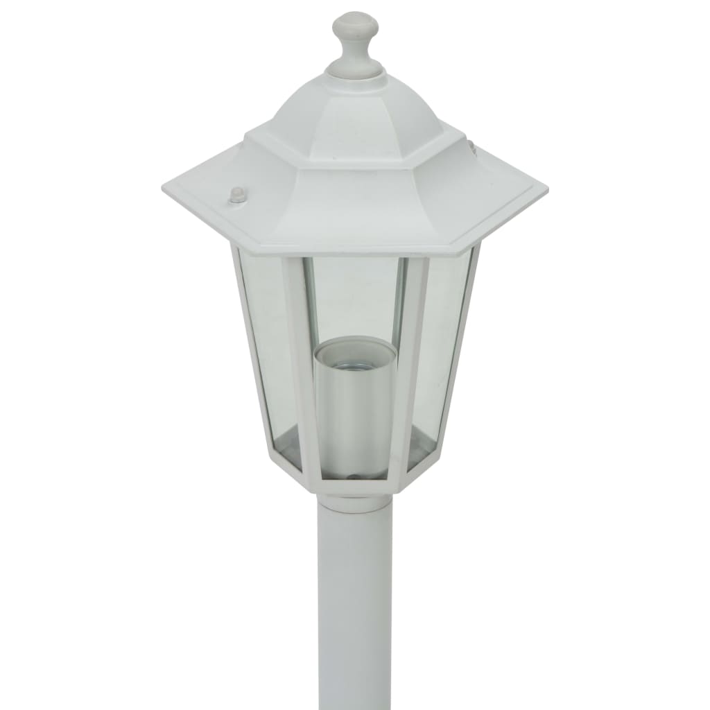 Paalverlichting voor tuin E27 110 cm aluminium 6 st