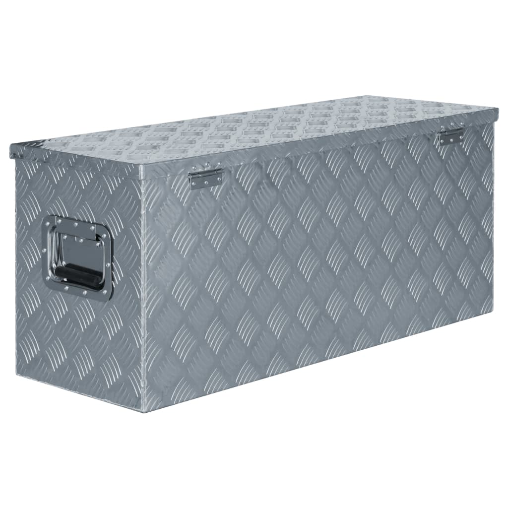 Opbergbox 50x15x20,5 cm aluminium