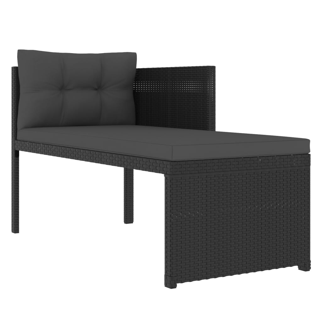 4-delige Loungeset poly rattan