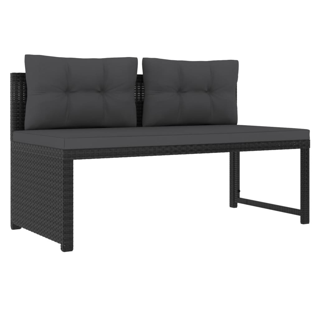 4-delige Loungeset poly rattan