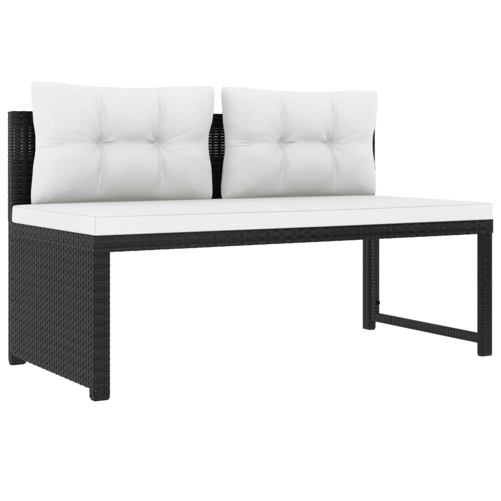 4-delige Loungeset poly rattan