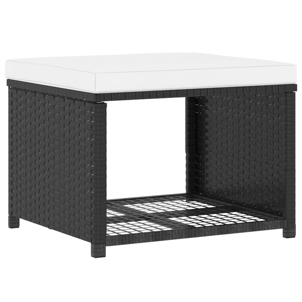 4-delige Loungeset poly rattan